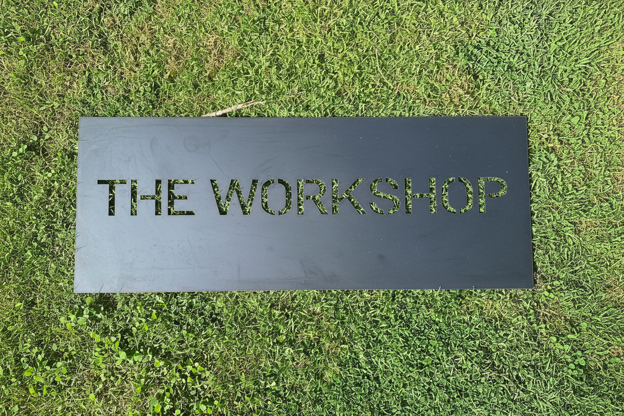 The Workshop sign