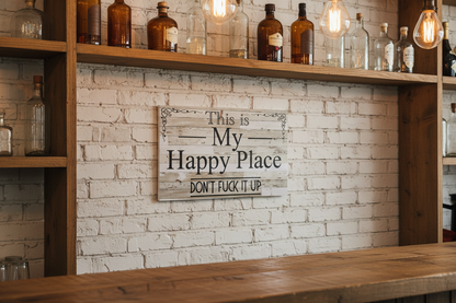 This Is My Happy Place — vintage farmhouse bar lifestyle