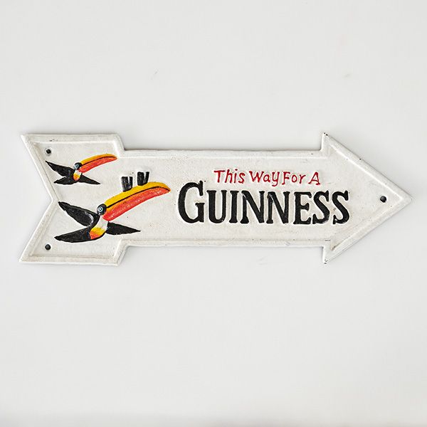 Guinness This Way Ireland Cast Iron Sign