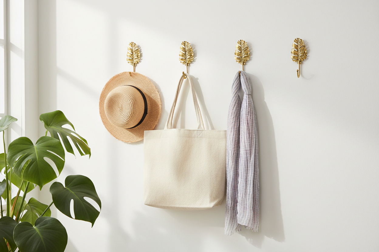 Three Monstera Leaf Hooks Hero Image