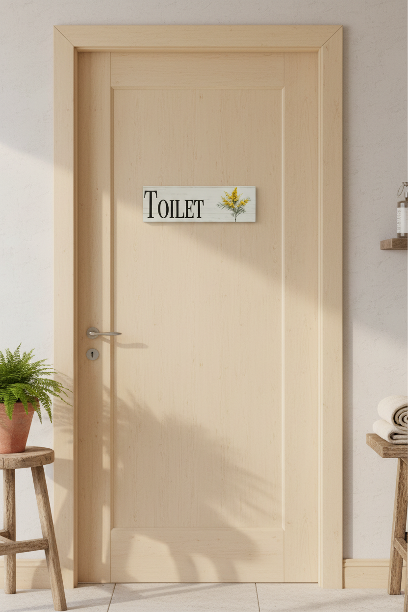 Toilet Wattle sign lifestyle image