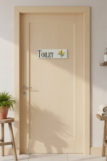 Toilet Wattle sign lifestyle image