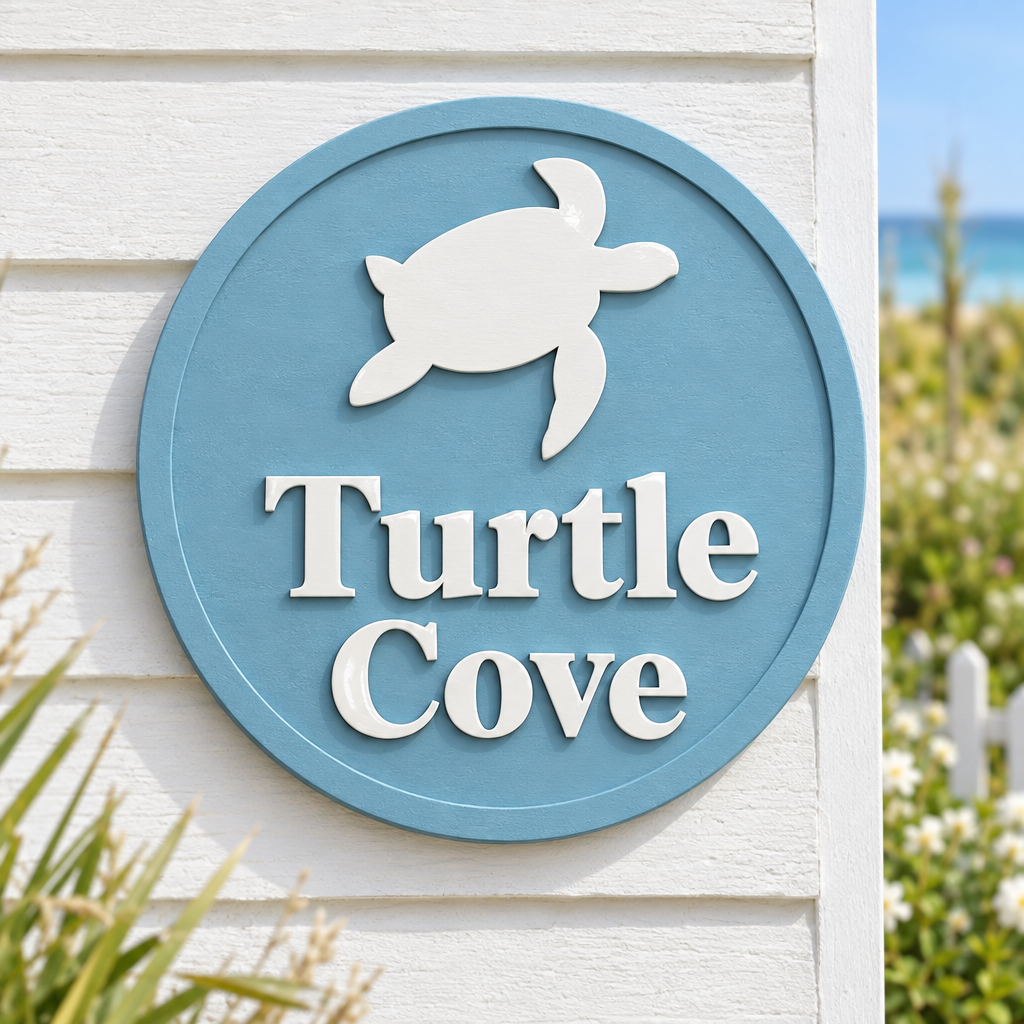 Turtle Cove sign preview