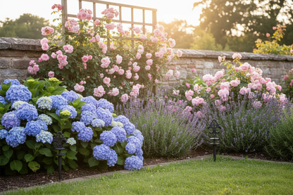 Two Fleur-de-Lis Stakes Wide Garden