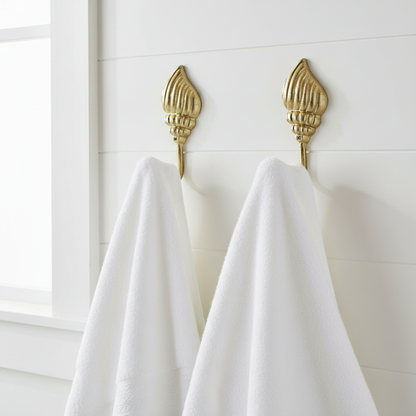 Two Hooks in Hamptons Bathroom