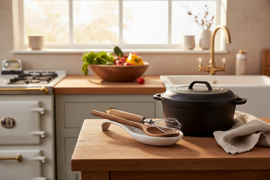 Warm farmhouse kitchen scene