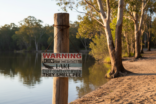 Warning Crocs - Lake