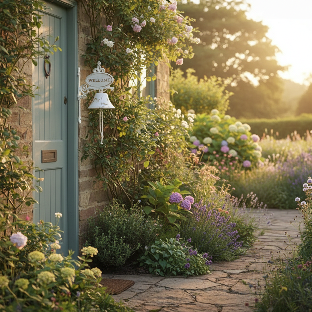 Welcome Bell at Cottage Entrance