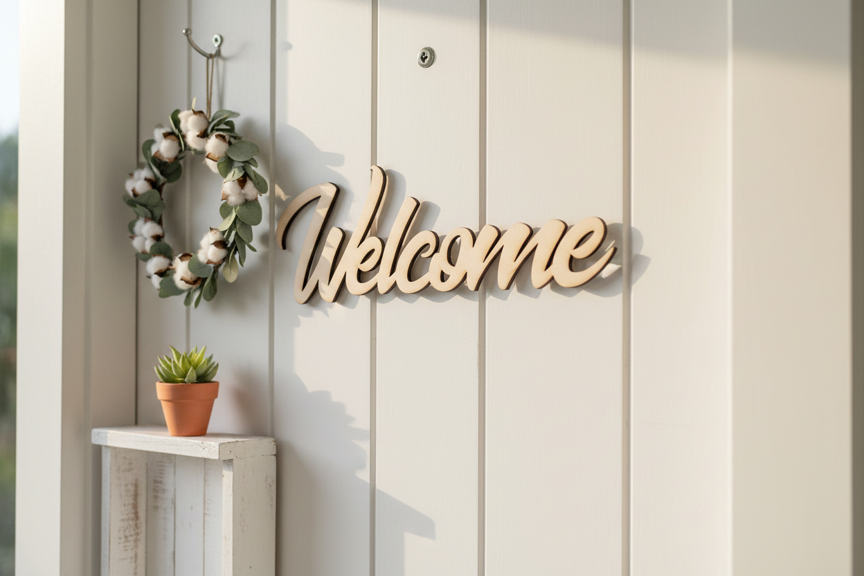 Welcome Sign Lifestyle