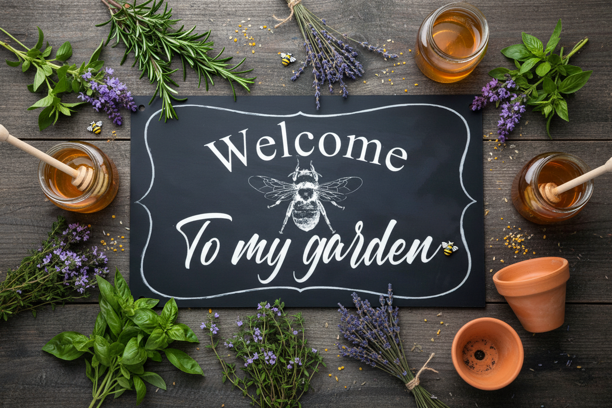 Welcome To My Garden - Flat Lay