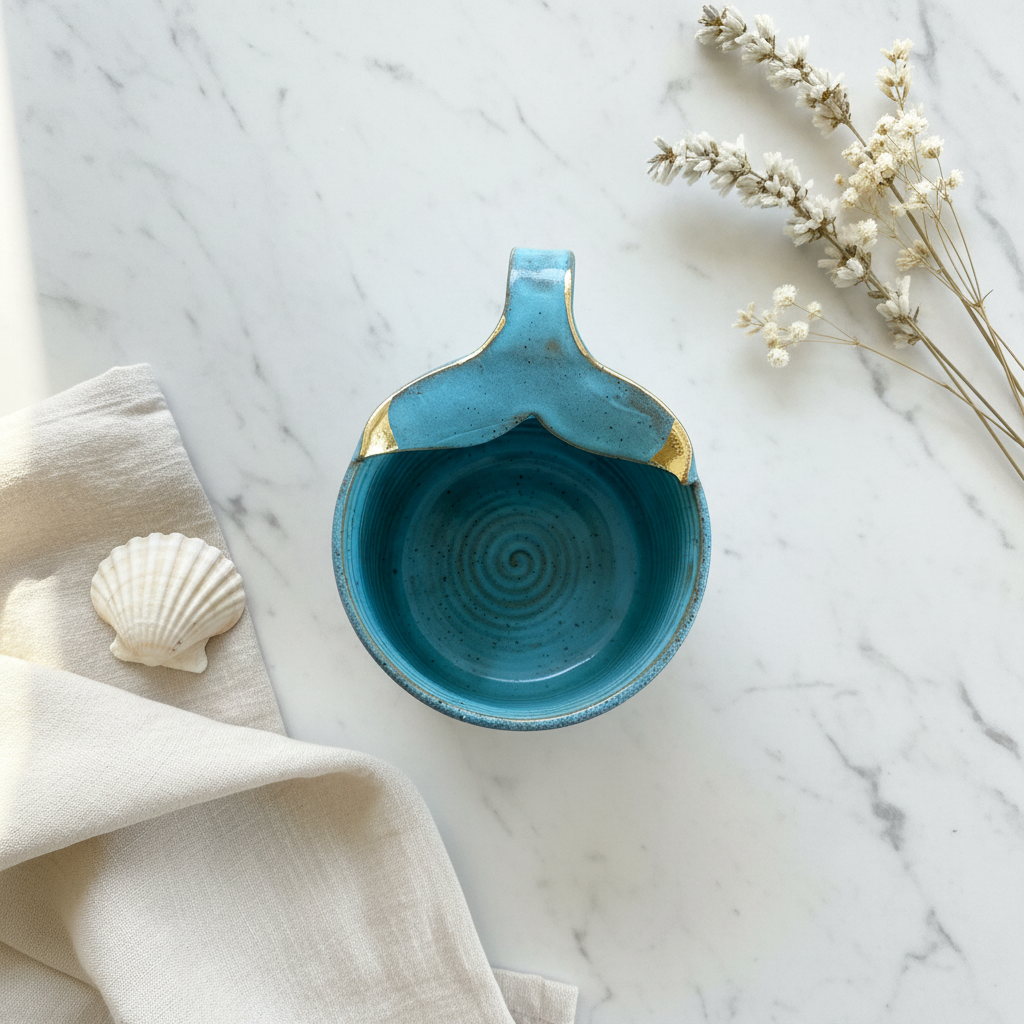 Whale Tail Mug Lifestyle - Flat Lay