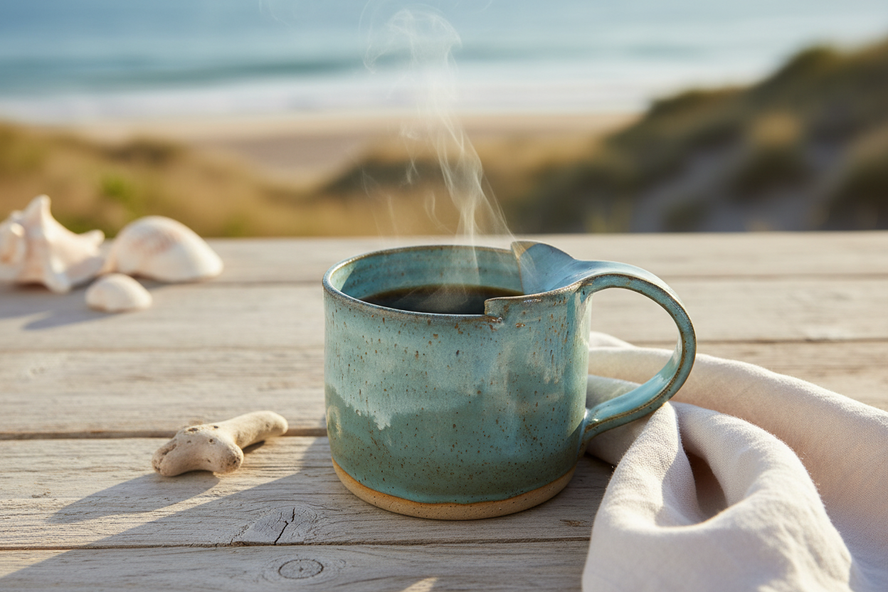Whale Tail Mug Lifestyle - Side