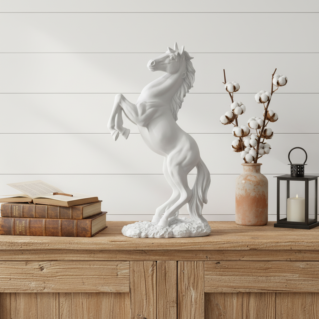 White Horse Farmhouse Sideboard