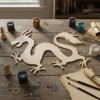 Winged Dragon MDF craft lifestyle image
