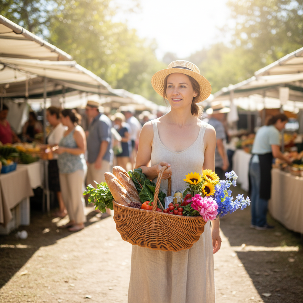Woven Basket — Farmers Market