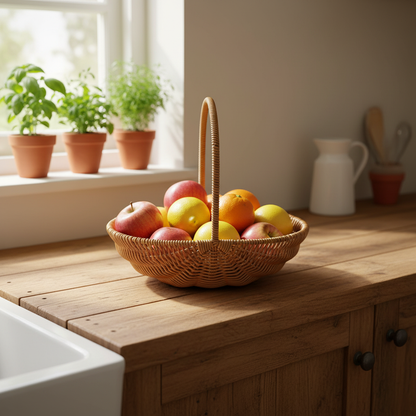 Woven Basket — Fruit Bowl