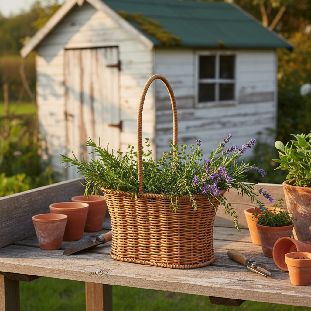 Woven Basket — Herb Harvesting