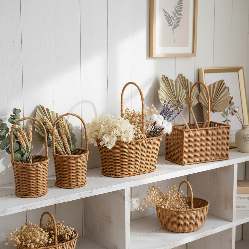 Woven Baskets — Shelf Display