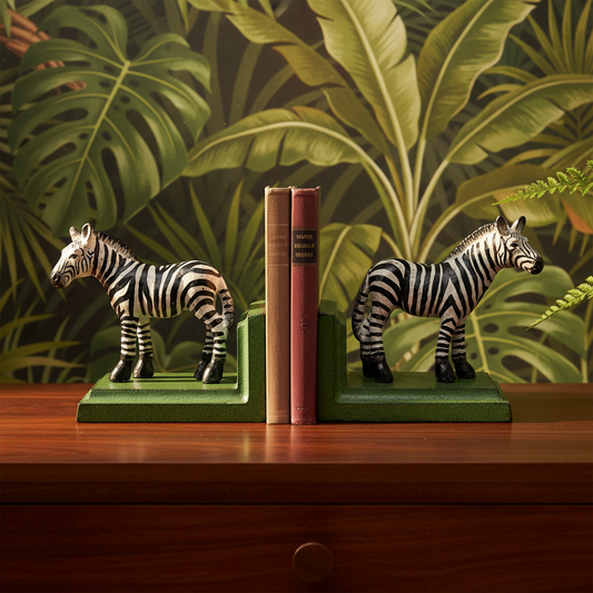 Zebra Bookends Safari A