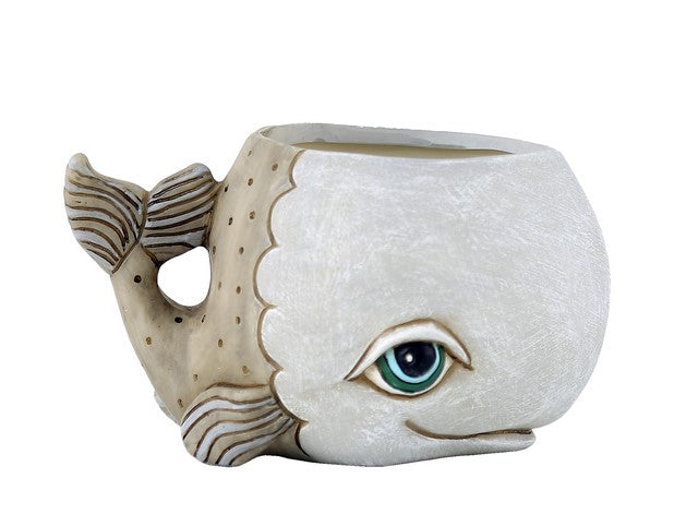 Whale Grey Funky Pot Plant Small - The Renmy Store