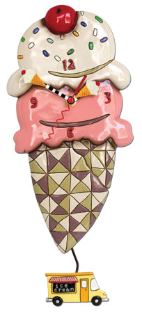 Clock Wall Ice Cream Scoops Funky - The Renmy Store