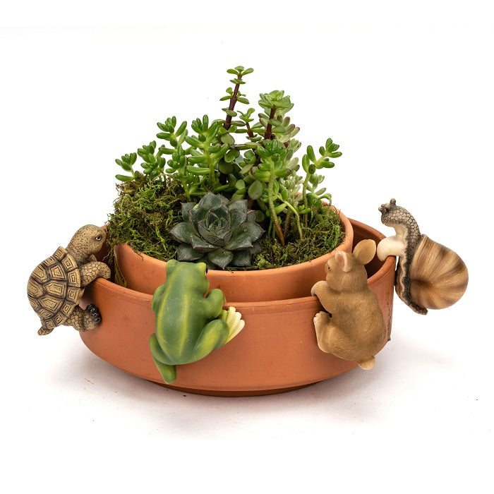 Snail Frog Rabbit Turtle Pot Planter Sitter Hanger Set of 4 - The Renmy Store Homewares & Gifts 
