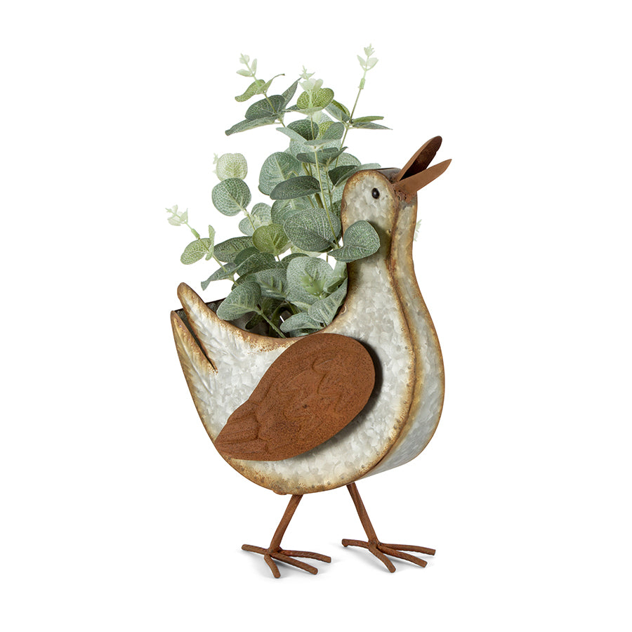 Duck Rustic Country Metal Plant Pot Planter - The Renmy Store Homewares & Gifts 