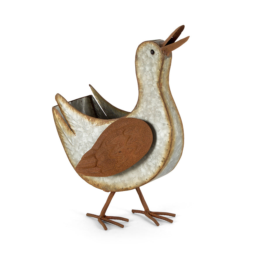 Duck Rustic Country Metal Plant Pot Planter - The Renmy Store Homewares & Gifts 