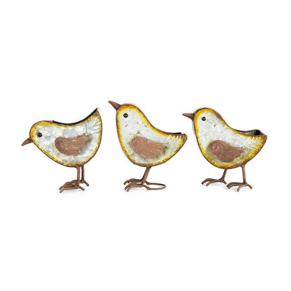 Planter Pot Plant Rustic Bird Birds Set of 3 - The Renmy Store Homewares & Gifts 