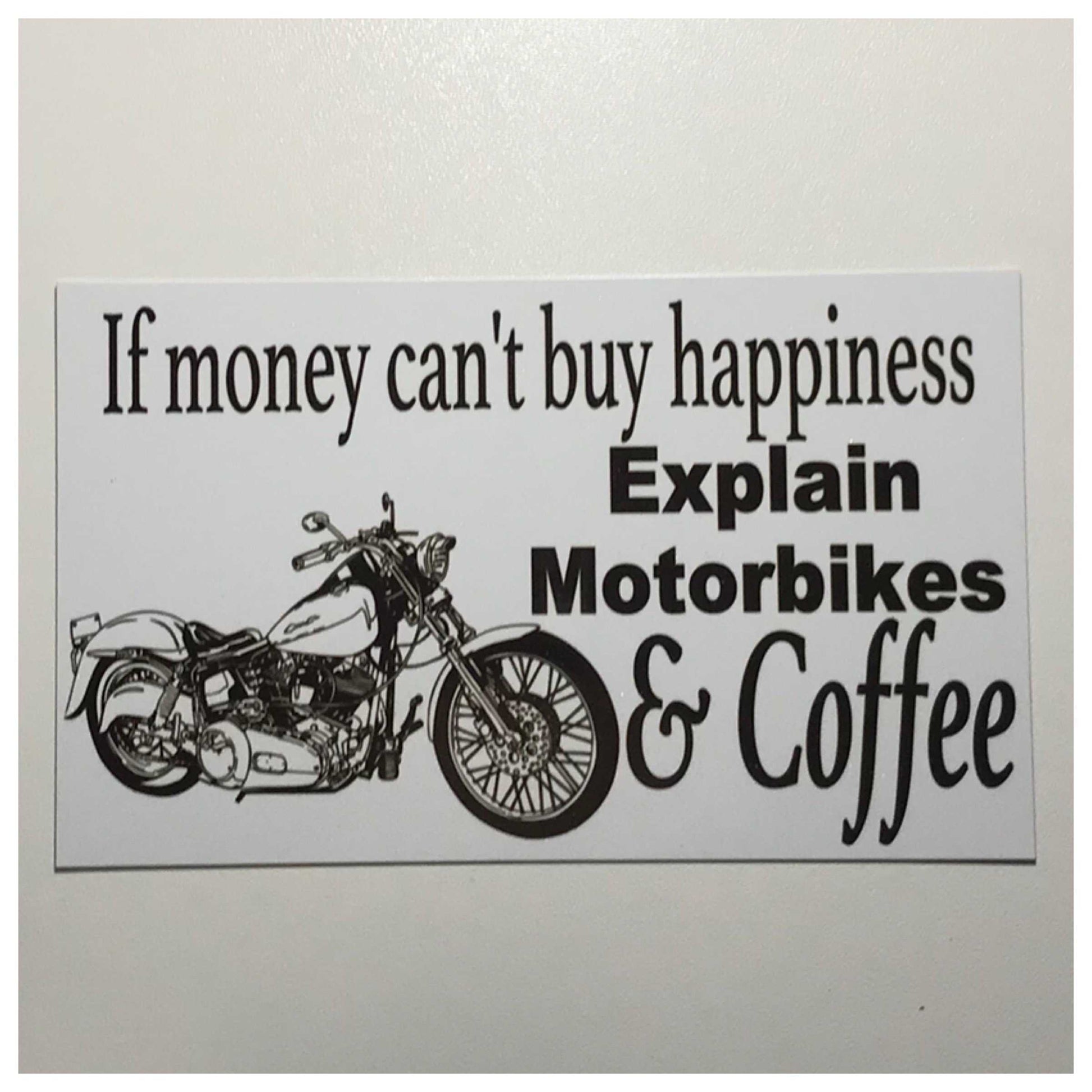 Motor Bikes Motorcycle & Coffee Sign
