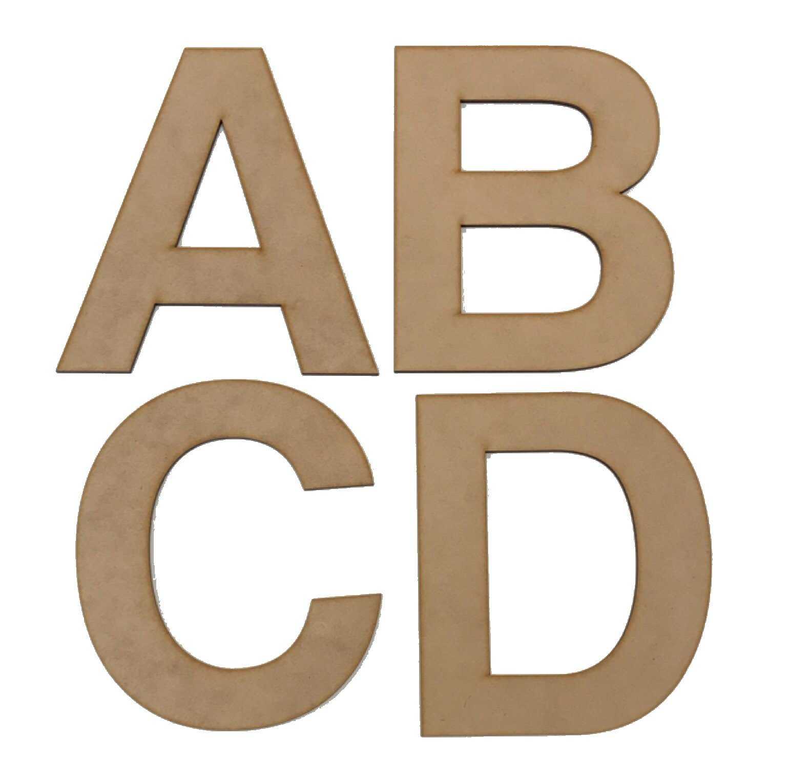 Letter Letters Alphabet MDF Wooden Bold 15cm