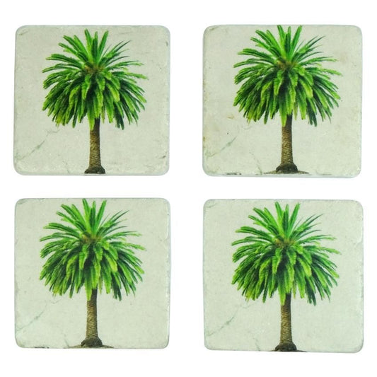 Canary Palm Coasters Set of 4