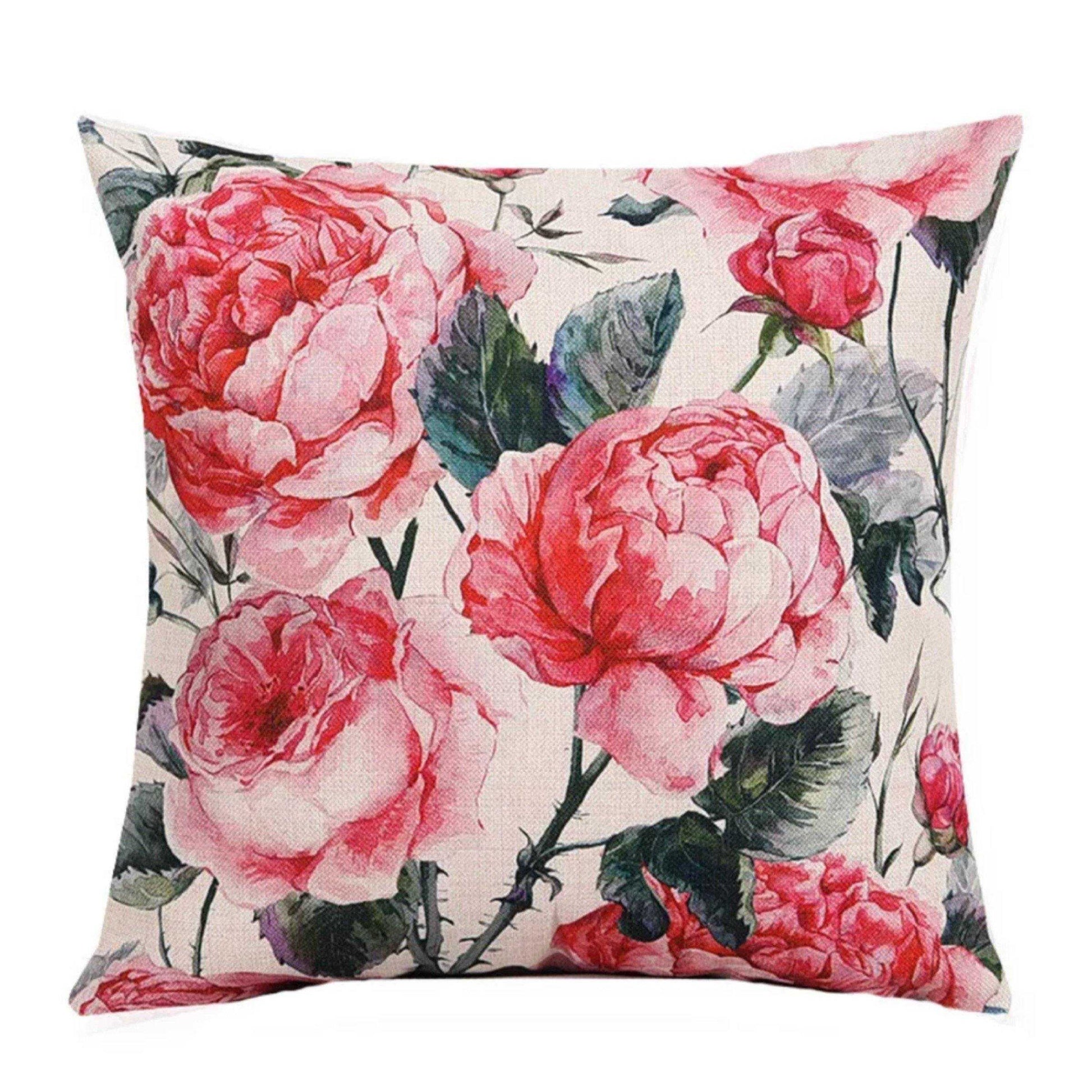 Cushion Pillow Pink Roses Rose