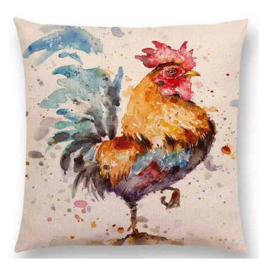 Cushion Pillow Rooster Red Hansome