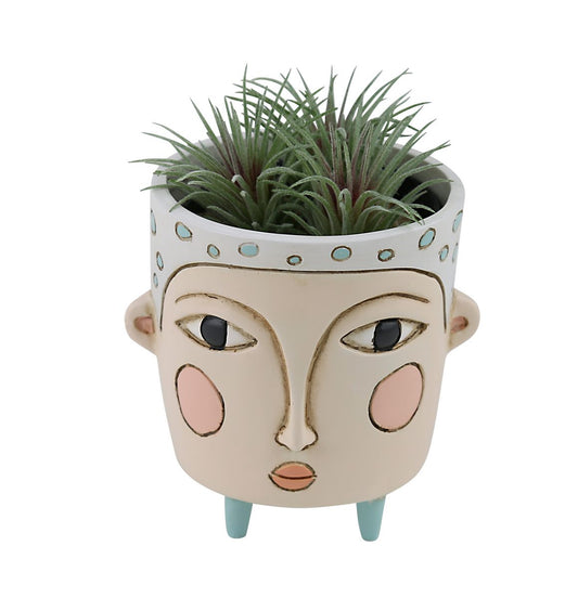 Polly Blue Funky Pot Plant Planter Garden - The Renmy Store Homewares & Gifts 