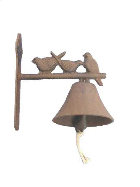 Door Bell Birds Vintage Cast Iron