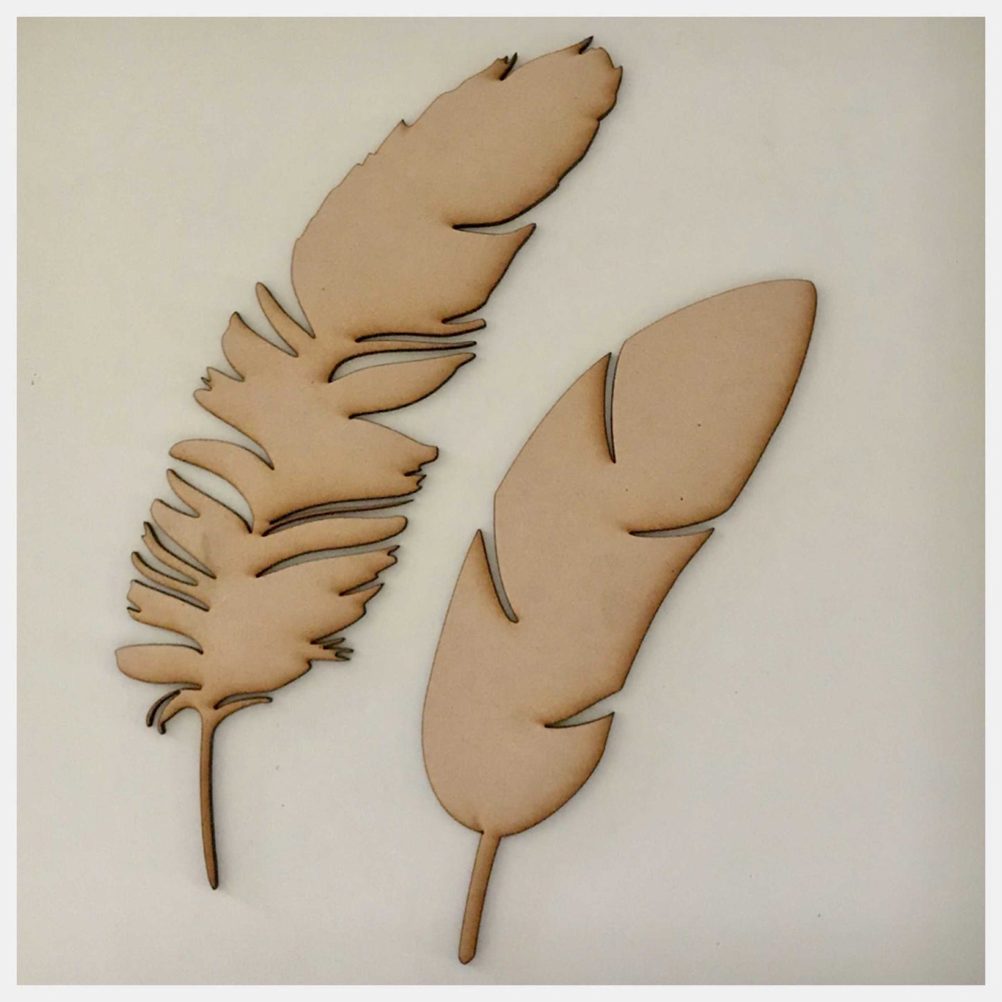 Feather Feathers MDF Timber DIY Raw Craft