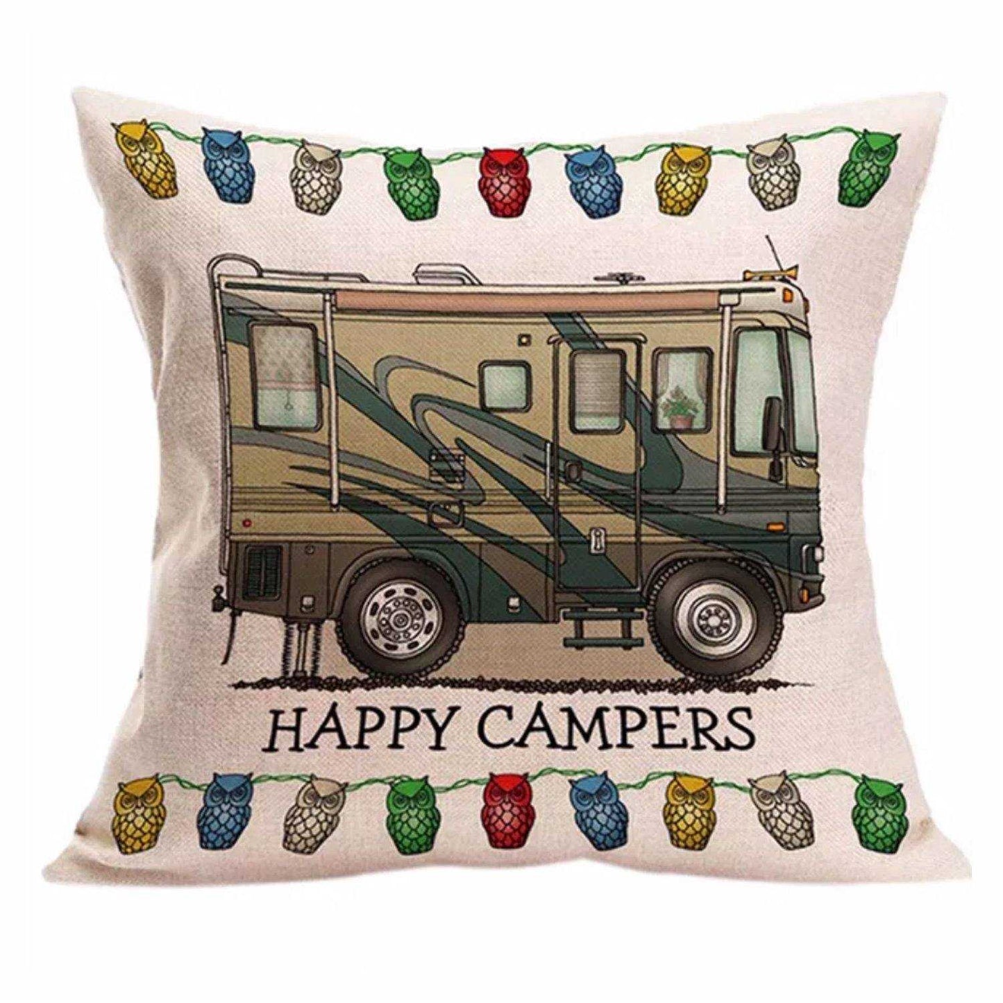 Cushion Pillow Caravan Van Bus Campers Camping Vintage Retro Style Fun
