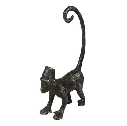 Monkey Tall Tail Antique Gold Ornament - The Renmy Store Homewares & Gifts 