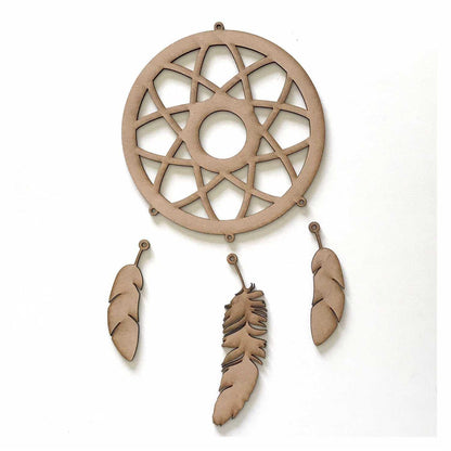 Dream Catcher Love (Dreamcatcher) DIY Kit Raw MDF - The Renmy Store Homewares & Gifts 