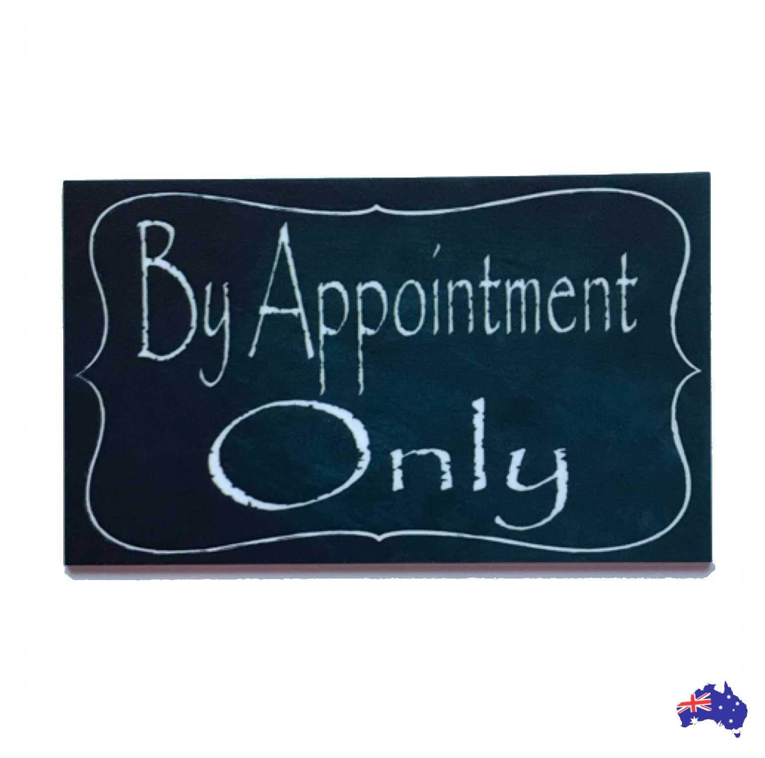 By Appointment Only Vintage Sign - The Renmy Store Homewares & Gifts 