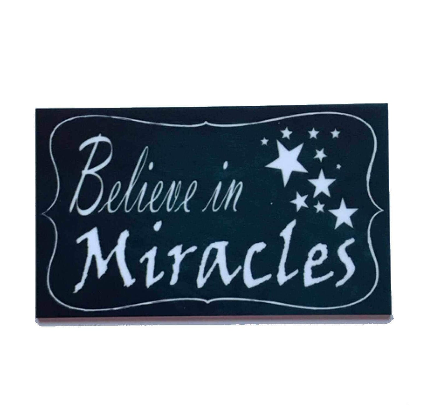 Believe In Miracles Vintage Sign