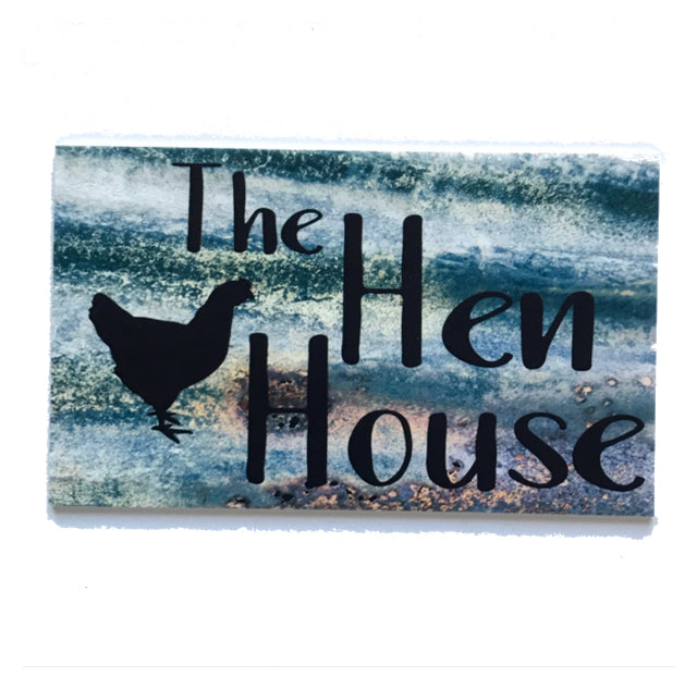 The Hen House Rustic Metal Style Sign
