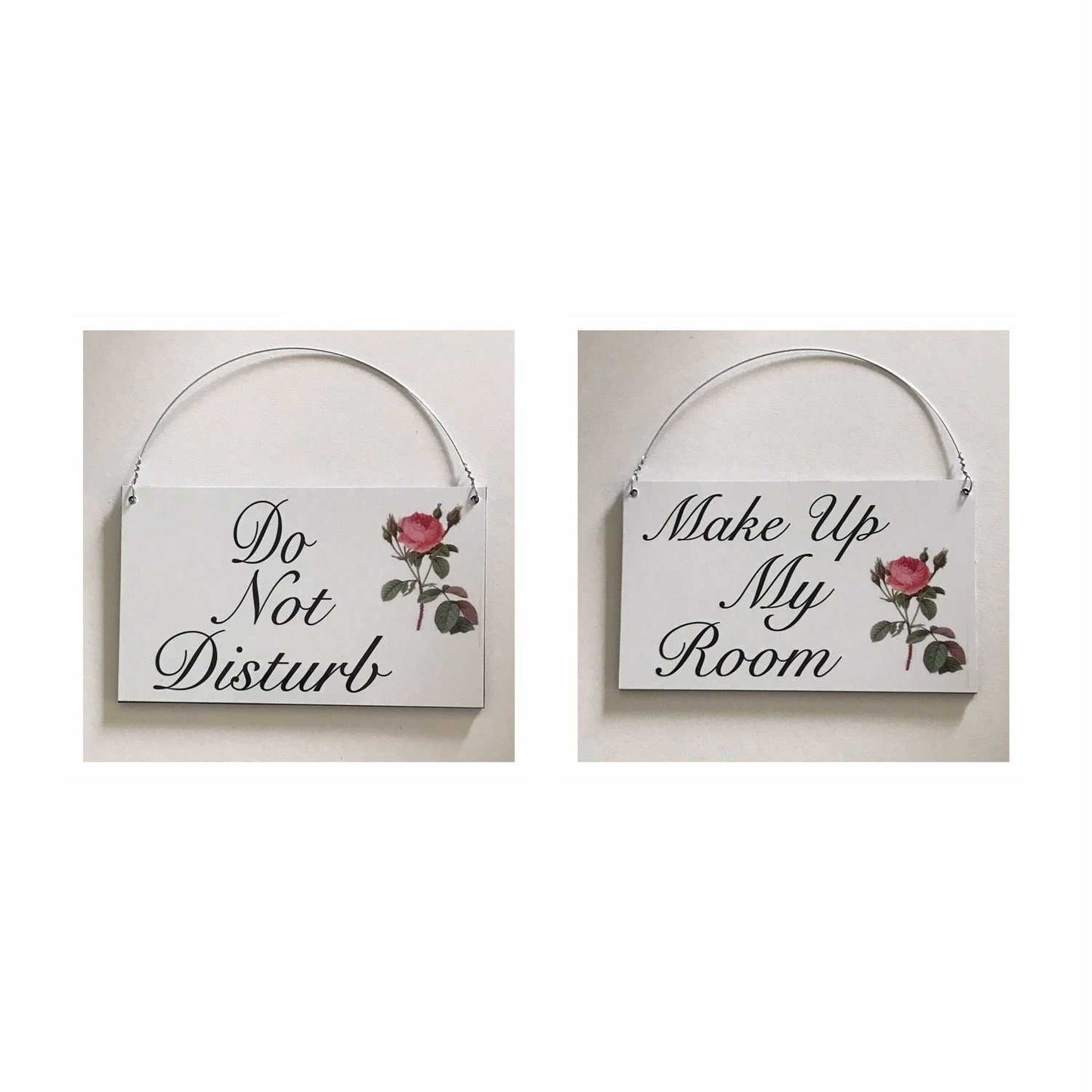 Do Not Disturb Make Up My Room Sign Wall Plaque or Hanging Hotel Motel BNB Room