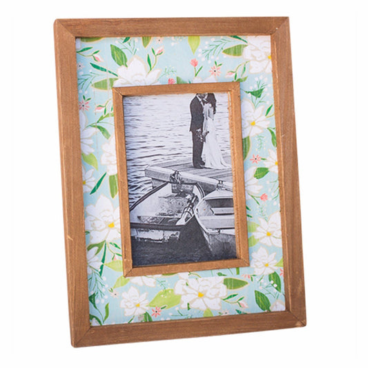 Photo Frame Wooden Floral Cottage - Chintz Chic