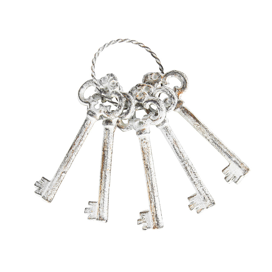 Keys Key Antique White Vintage - The Renmy Store