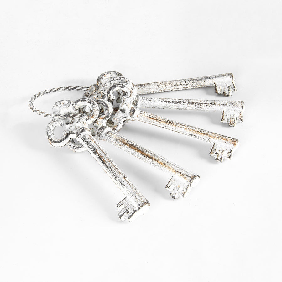 Keys Key Antique White Vintage - The Renmy Store