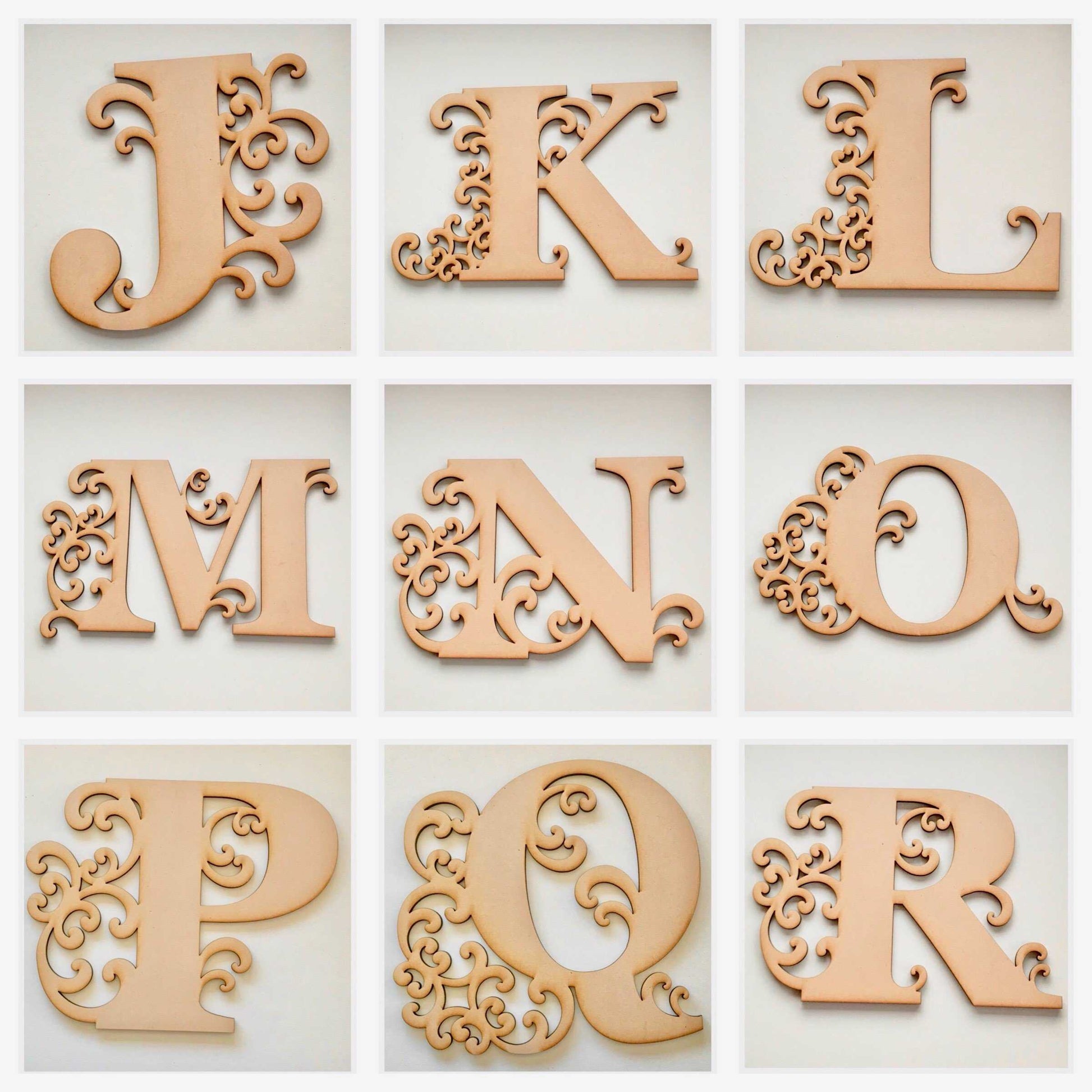 Letter Letters Alphabet MDF Raw Timber Personalised Custom