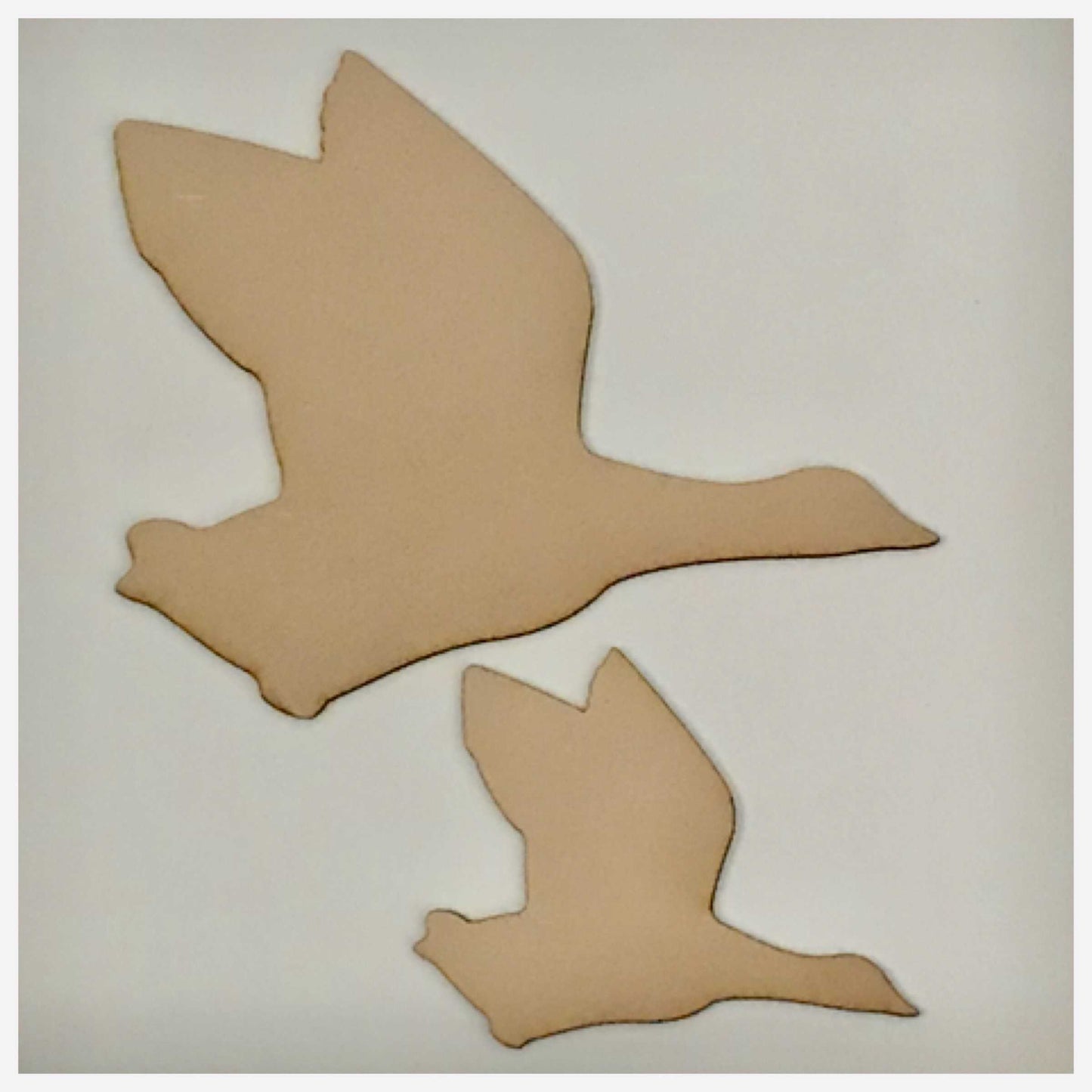 Duck Set of 2 Flying Ducks MDF Shape DIY Raw Cut Out Art Craft Decor