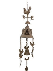 Wind Chime Bell Rooster with Weather Vane - The Renmy Store
